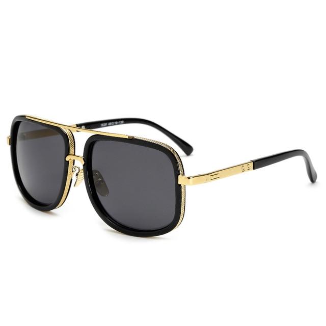 Square Pilot Mirrored Sunglasses