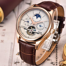 Load image into Gallery viewer, Luxury Tourbillon Automatic Leather Watch
