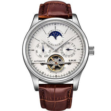 Load image into Gallery viewer, Luxury Tourbillon Automatic Leather Watch
