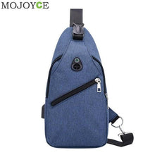 Load image into Gallery viewer, Oxford Crossbody/Sling Bag w/ USB Port
