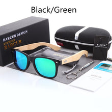 Load image into Gallery viewer, Retro Bamboo Wood Polarized Sunglasses
