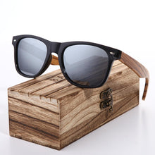 Load image into Gallery viewer, Vintage Zebra Wood Wayfarer Sunglasses
