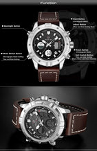 Load image into Gallery viewer, Classic Sports Analog Leather Watch
