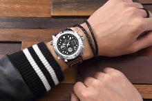 Load image into Gallery viewer, Classic Sports Analog Leather Watch
