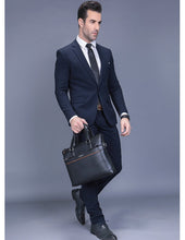 Load image into Gallery viewer, Premium Leather Modern Briefcase &amp; Wallet - 2 Colors
