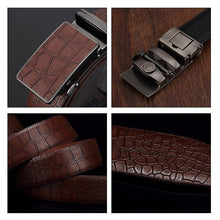 Load image into Gallery viewer, Luxury Crocodile Pattern Leather Belt
