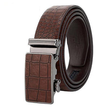 Load image into Gallery viewer, Luxury Crocodile Pattern Leather Belt

