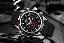 Load image into Gallery viewer, Luxury Automatic Bond Chrono Watch - Rubber Strap
