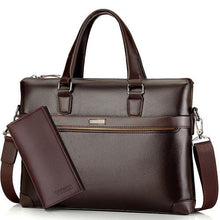 Load image into Gallery viewer, Luxury Leather Business Briefcase &amp; Wallet - 3 Colors
