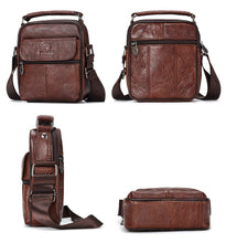 Load image into Gallery viewer, Genuine Raw Leather Messenger Bag
