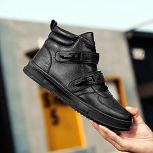 Load image into Gallery viewer, Luxury High Top Leather Sneakers - 3 Colors
