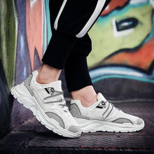 Load image into Gallery viewer, MERCY RX97 Chunky Leather/Mesh Sneakers - White
